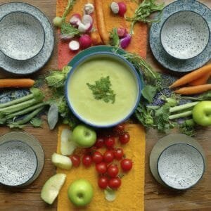 Yeşil Elmalı Soğuk Yoğurt Çorbası