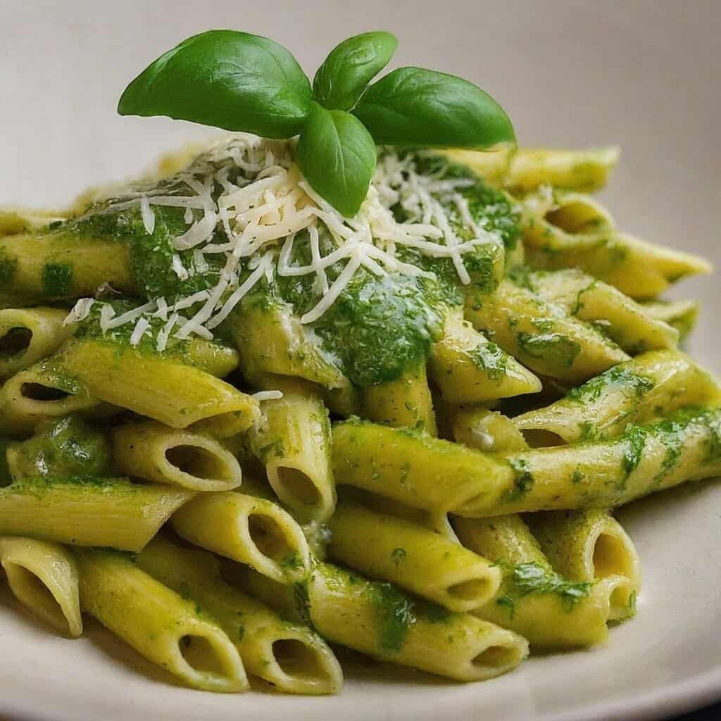 pesto soslu makarna