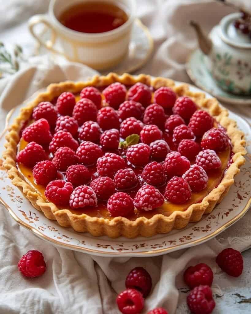 Frambuazlı Tart Tarifi: Fransız Usulü Hafif ve Meyveli Tatlı