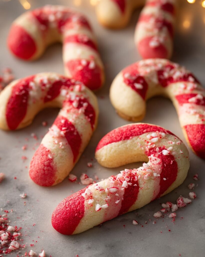 Candy Cane Cookies Tarifi | Orijinal Amerikan Kurabiyesi