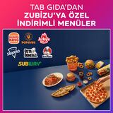 TAB Gıda restoranları ZUBİZU kampanyası görseli