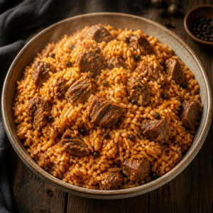 Karadeniz usulü etli Kabune Pilavı tarifi