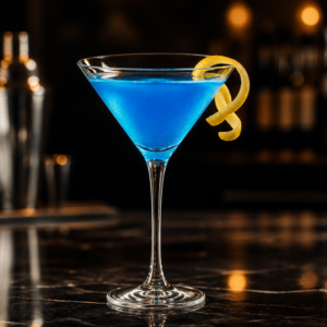 Mavi renkli Martini Dream kokteyli