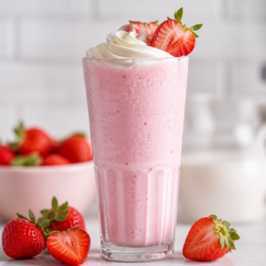 Çilekli milkshake tarifi