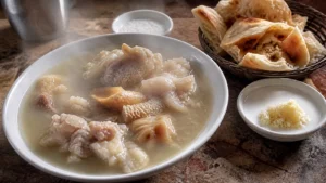 Tiflis usulü sarımsaklı khashi çorbası