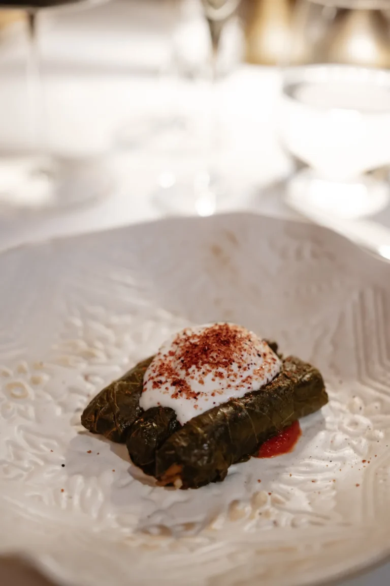 Lil’a Kapadokya Hafızası menüsünden yaprak sarma tabağı