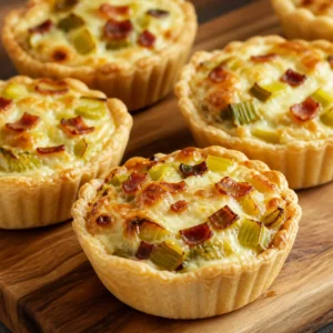 Pırasa ve Baconlu Tartalet