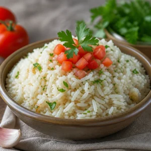 Sarımsaklı Pilav