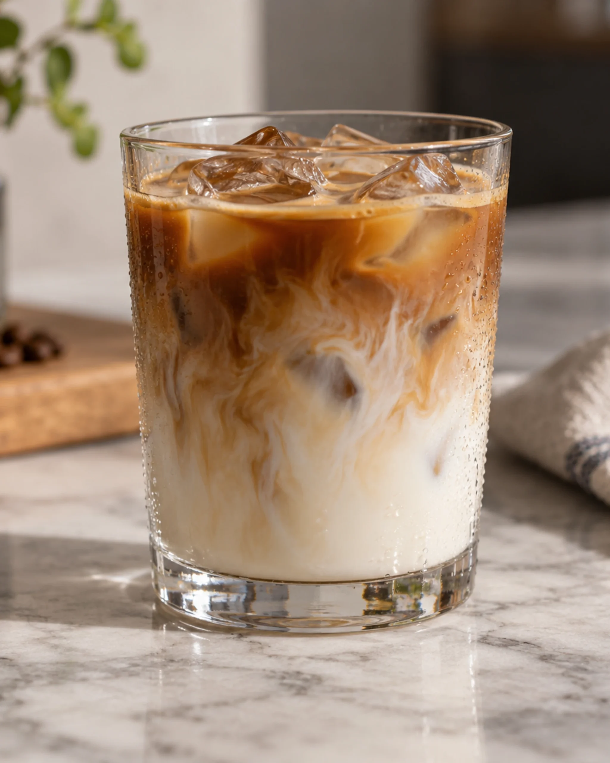 buzlu latte için metinsiz tarif görseli